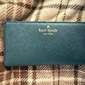 Kate Spade Black Wallet with Gold Accents - Brand New Without tags